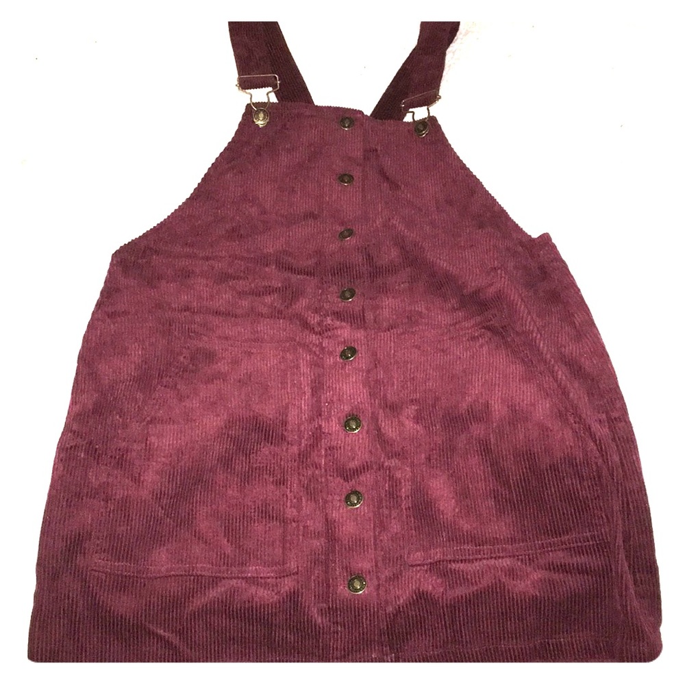 Corduroy overall dress